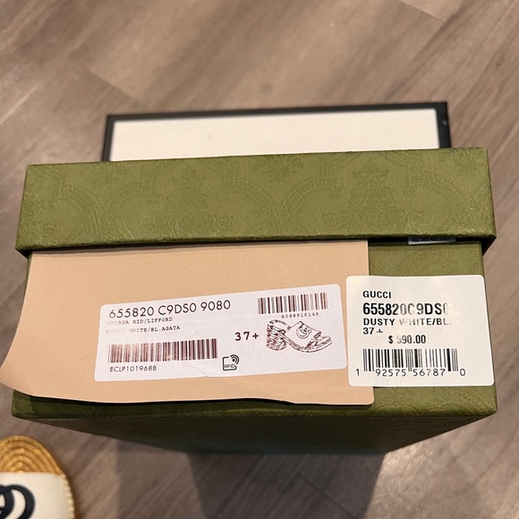 Authentic GG Gucci sandals size 37.5 - Picture 5 of 10